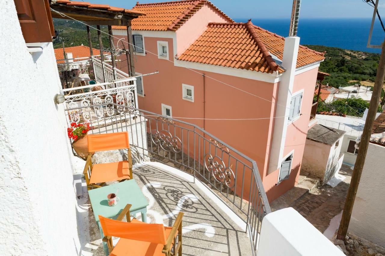 Unique Breathtaking Seaview House Vila Koumeika Exterior foto